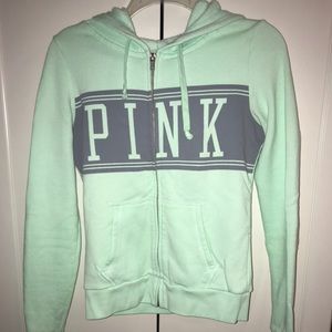 Mint green Victoria’s secret PINK full zip